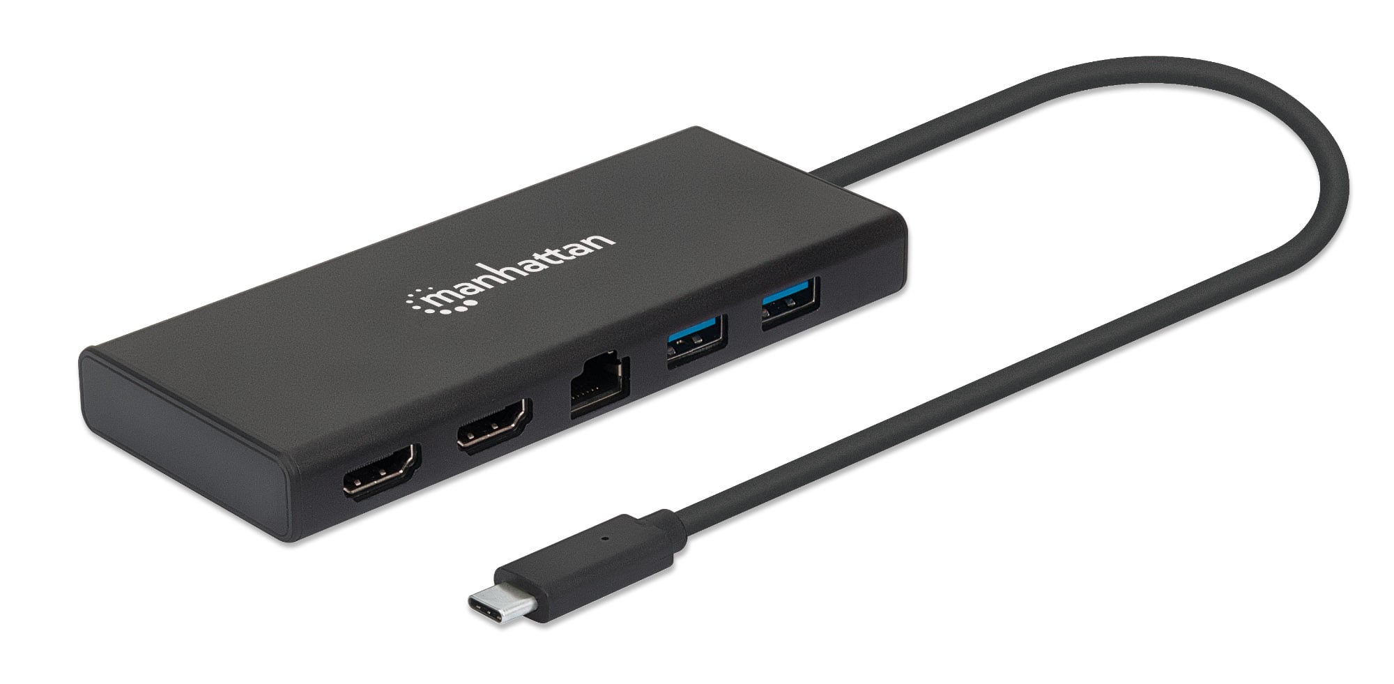 Adattatore USB-C SuperSpeed Multiporta a Doppia Porta HDMI - Manhattan IADAP USB31-PD747