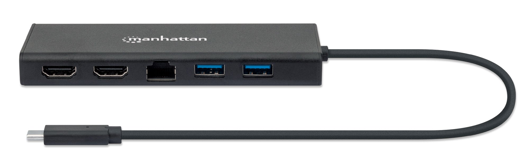 Adattatore USB-C SuperSpeed Multiporta a Doppia Porta HDMI - Manhattan IADAP USB31-PD747