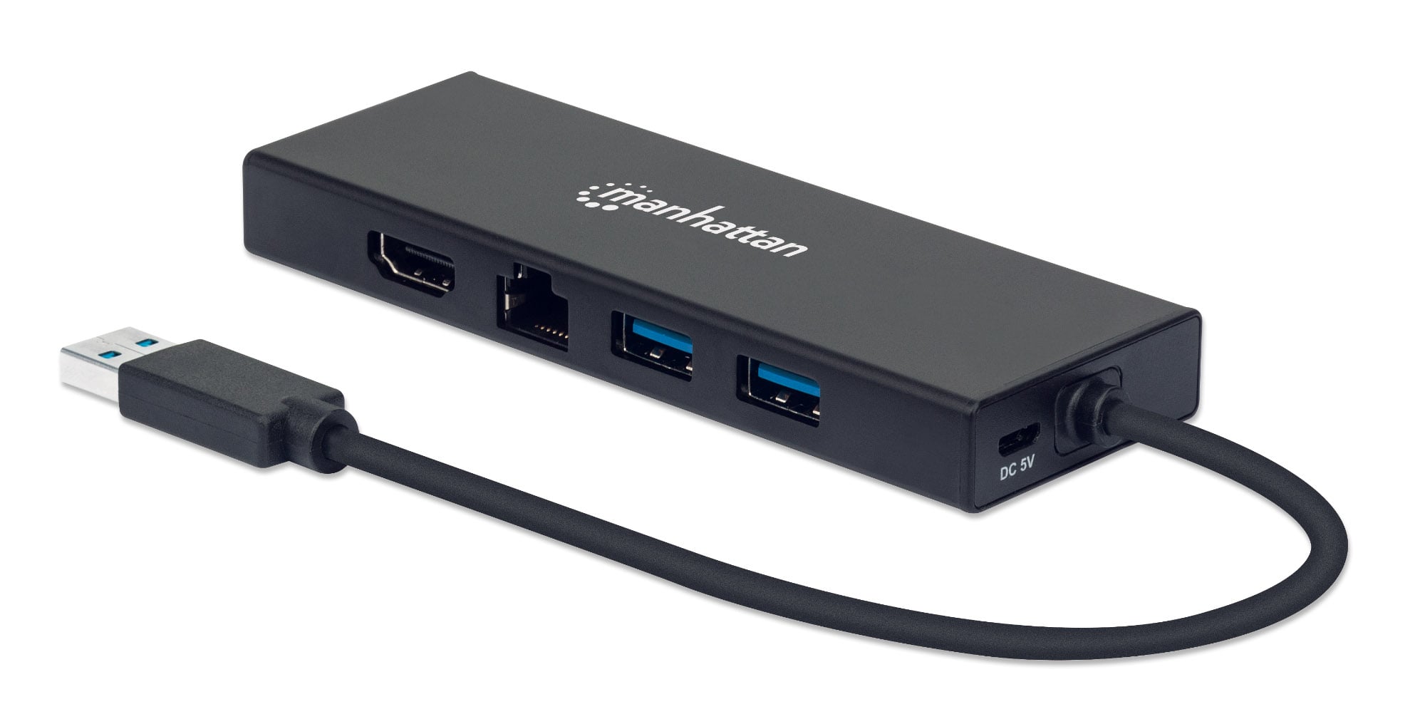 SuperSpeed USB Multiport Dual Monitor Adapter - Manhattan IADAP USB 31 -PD 846