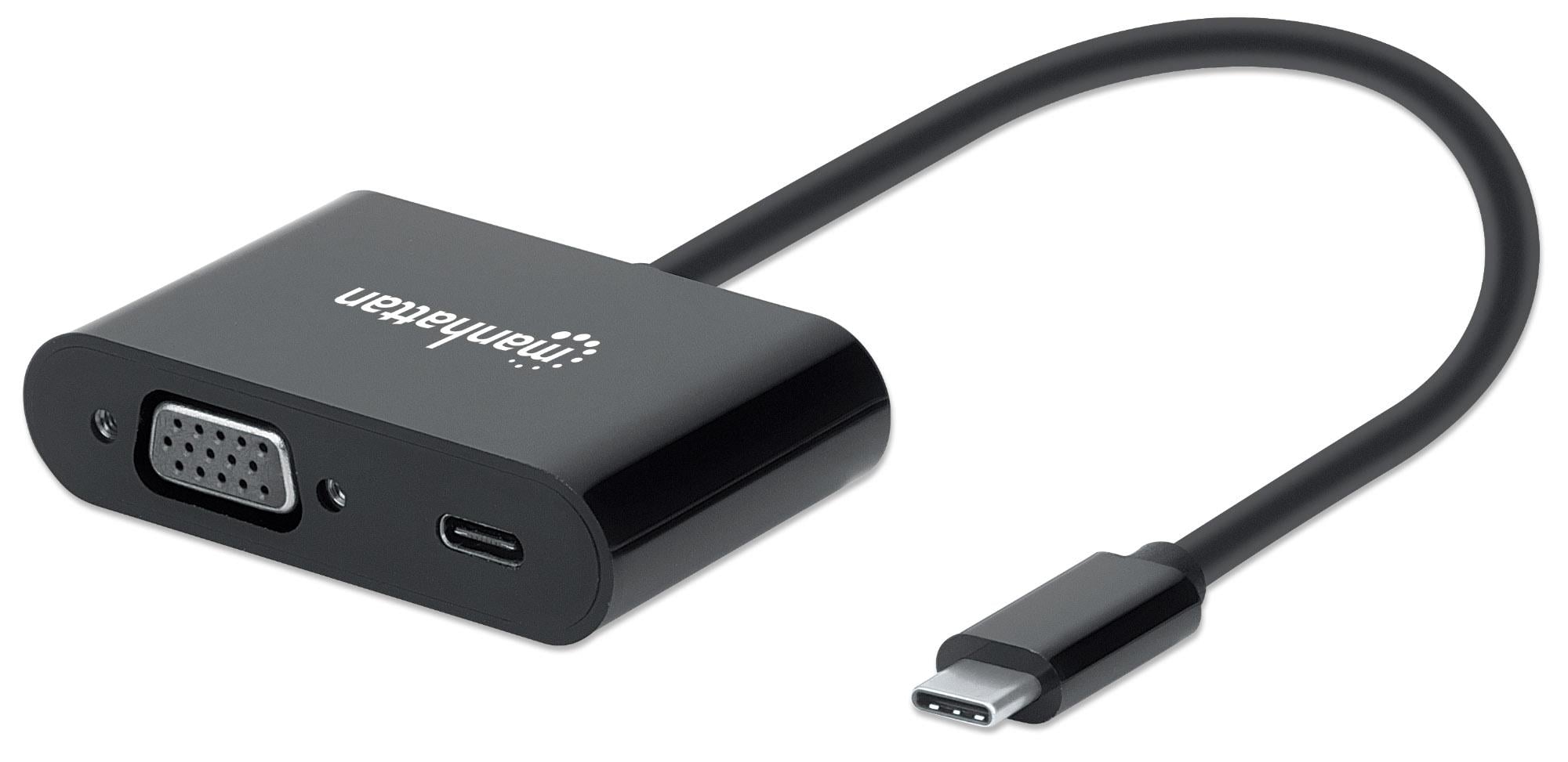 Adattatore Convertitore USB-C™ Maschio VGA Femmina con Power Delivery - Manhattan IADAP USB31-VGAMPD