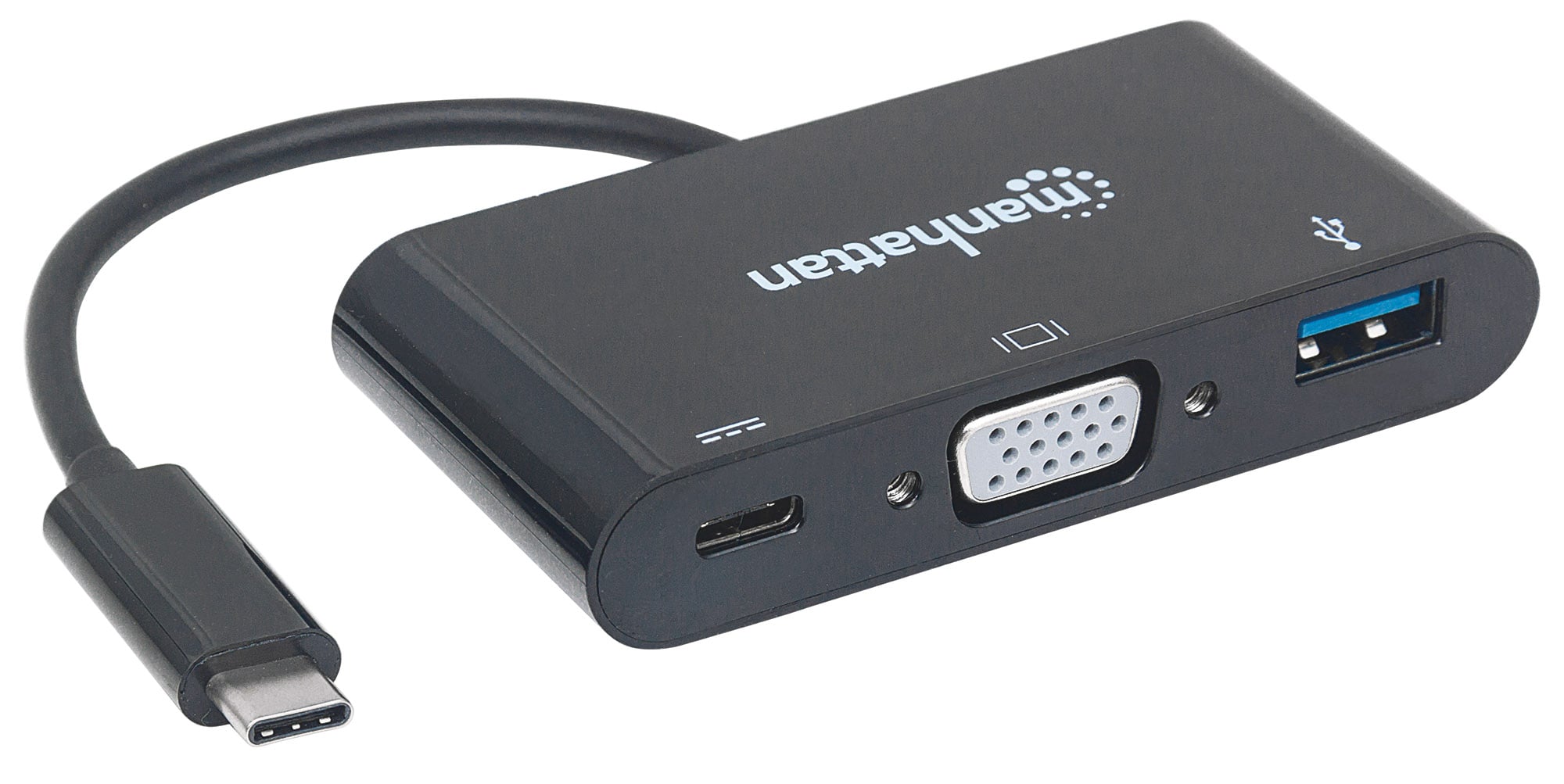 Adattatore Convertitore USB-C™ a VGA, USB-A, USB PD - Manhattan IADAP USB31-VGAP