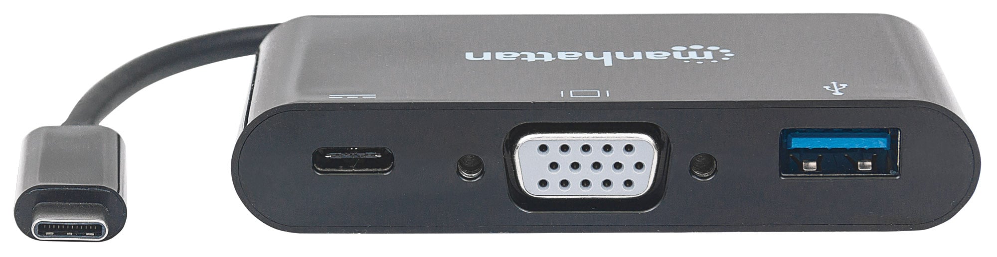 Adattatore Convertitore USB-C™ a VGA, USB-A, USB PD - Manhattan IADAP USB31-VGAP