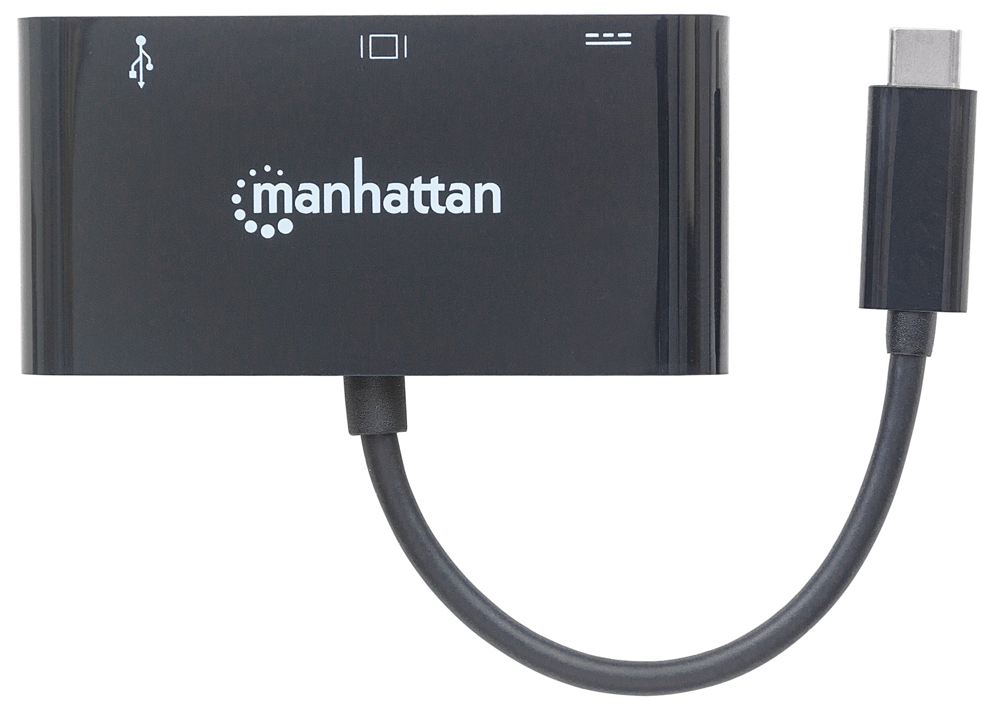 Adattatore Convertitore USB-C™ a VGA, USB-A, USB PD - Manhattan IADAP USB31-VGAP