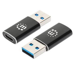 Adattatore USB 3.2 USB-A Maschio a USB-C Femmina - Manhattan IADAP USB32-AM/CF