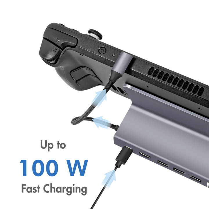 USB-C 6-in-1 Docking Station for Steam Deck/iPad/Tablet - Logilink IADAP USB32-DECK
