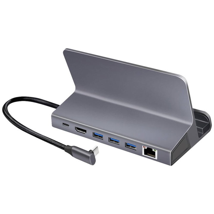 USB-C 6-in-1 Docking Station for Steam Deck/iPad/Tablet - Logilink IADAP USB32-DECK