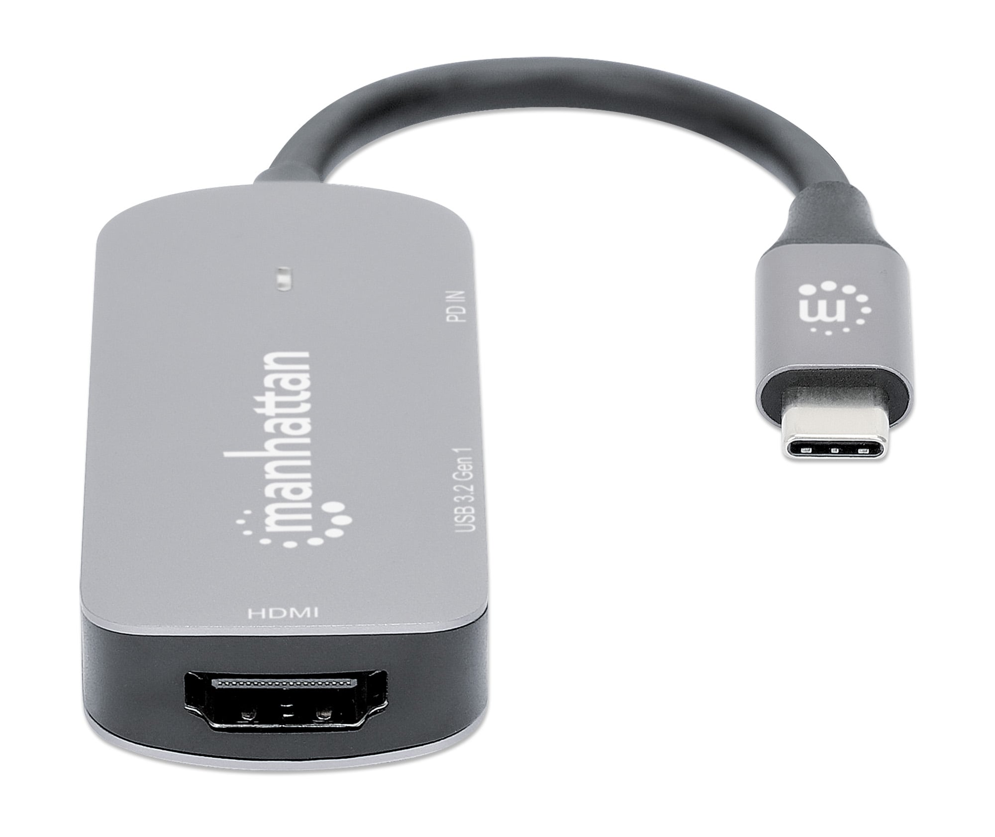 Convertitore USB-C™ a HDMI 3-in-1 con Power Delivery - Manhattan IADAP USB32-HDMIPD