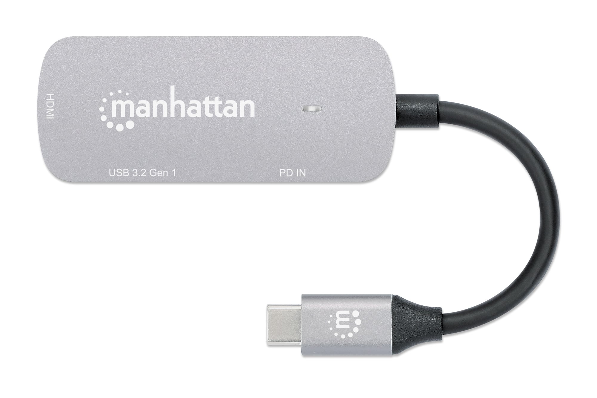 Convertitore USB-C™ a HDMI 3-in-1 con Power Delivery - Manhattan IADAP USB32-HDMIPD