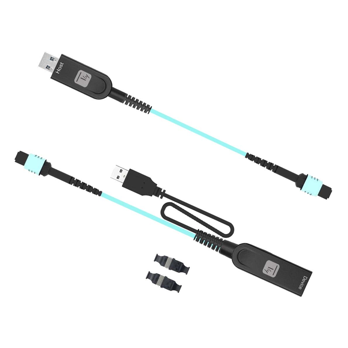 Extender USB 5Gbps su Cavo in Fibra Ottica MPO 100m - Techly IADAP USB32-MPO