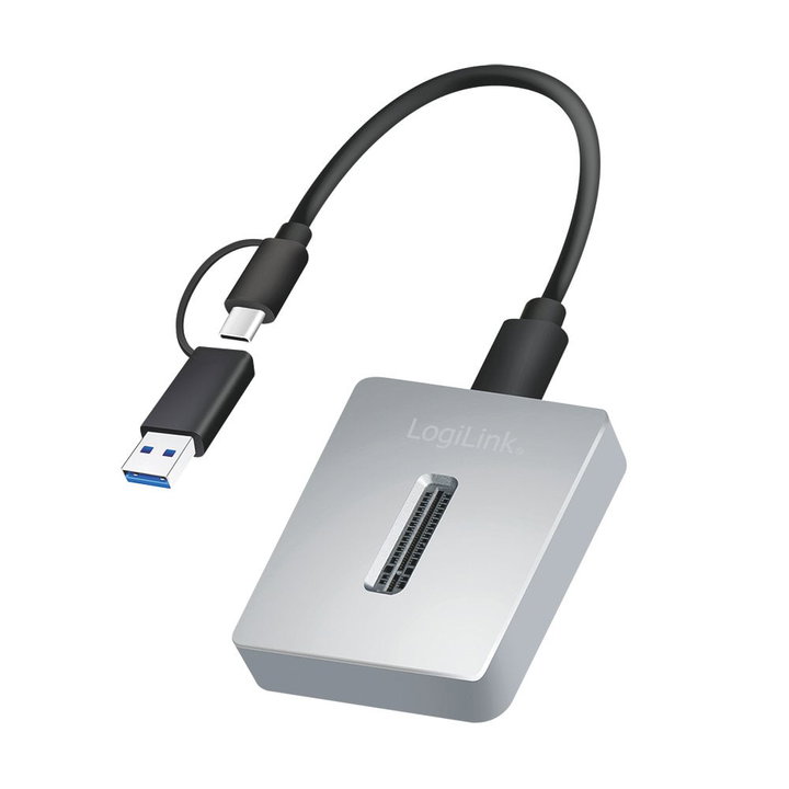Docking Station for M.2 NVMe (PCIe) SSD USB 3.2 Gen 2, Silver - Logilink IADAP USB32-QKNVME