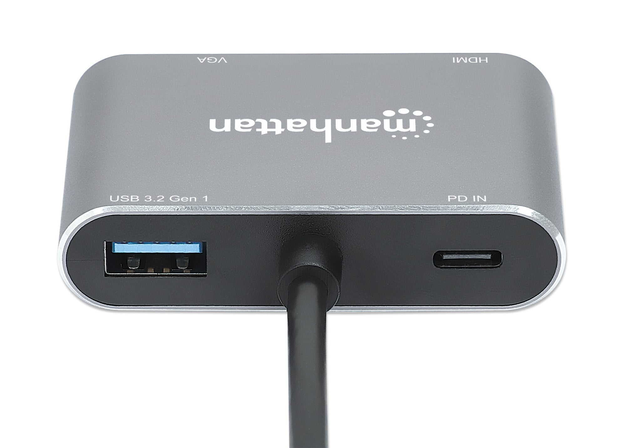 Convertitore USB-C™ a HDMI e VGA 4-in-1 con Power Delivery - Manhattan IADAP USB32-VGAPD