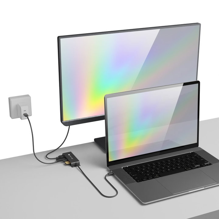 Docking Station 5-in-1 USB-C™ Hub HDMI with Micro SD/SD Card Reader - Techly IADAP USBC-935
