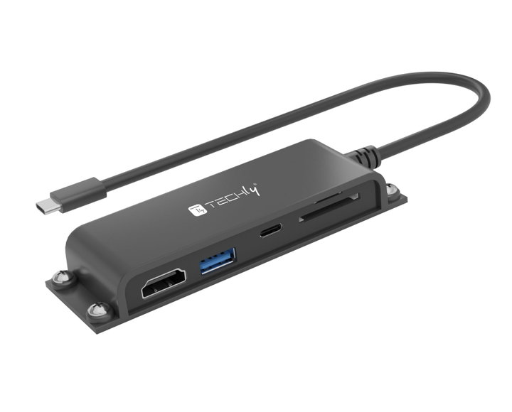 Docking Station 5-in-1 USB-C™ Hub HDMI with Micro SD/SD Card Reader - Techly IADAP USBC-935