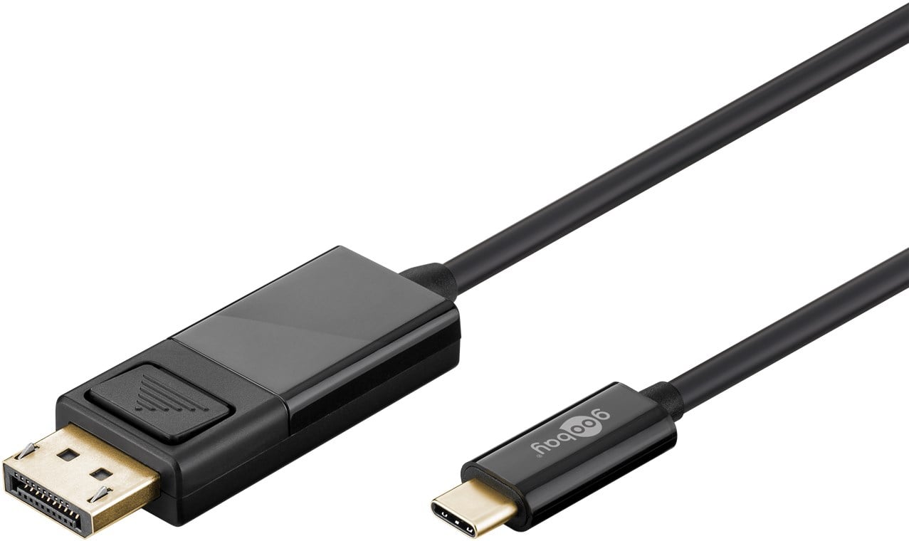 Cavo Adattatore USB-C™ a DisplayPort 4K 1.2m Nero - Goobay IADAP USBC-DCP-010