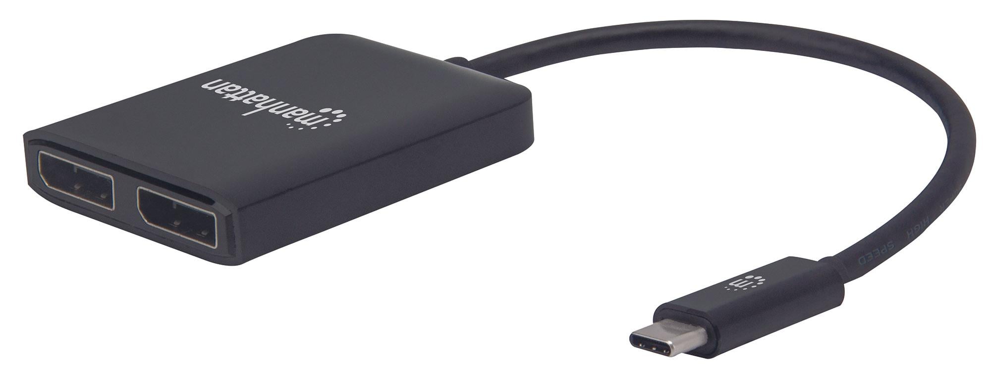 Adattatore Convertitore USB-C™ a 2x DisplayPort Hub MST - Manhattan IADAP USBC-DP2H