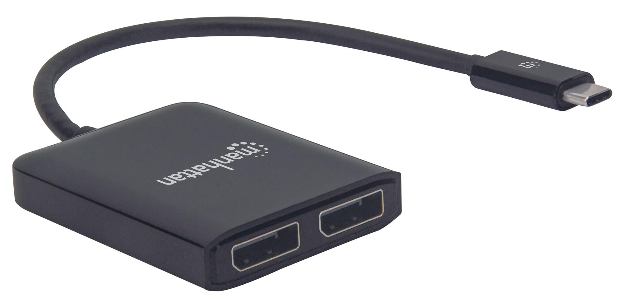 Adattatore Convertitore USB-C™ a 2x DisplayPort Hub MST - Manhattan IADAP USBC-DP2H