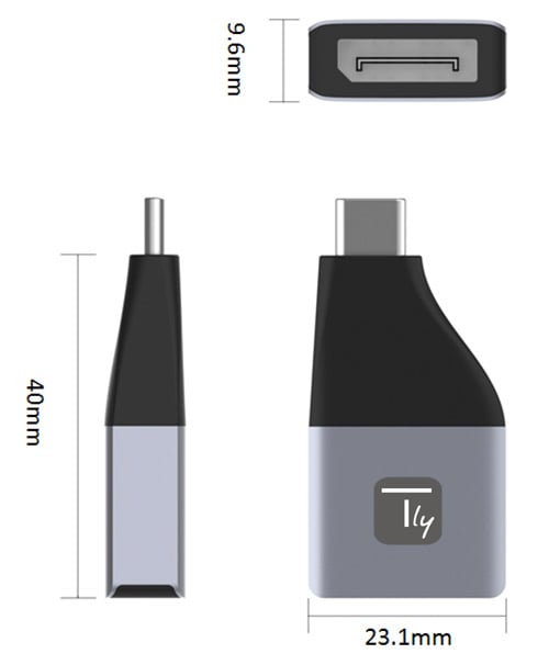 Adattatore Convertitore da USB-C™ a DisplayPort - Techly IADAP USBC-DP4K