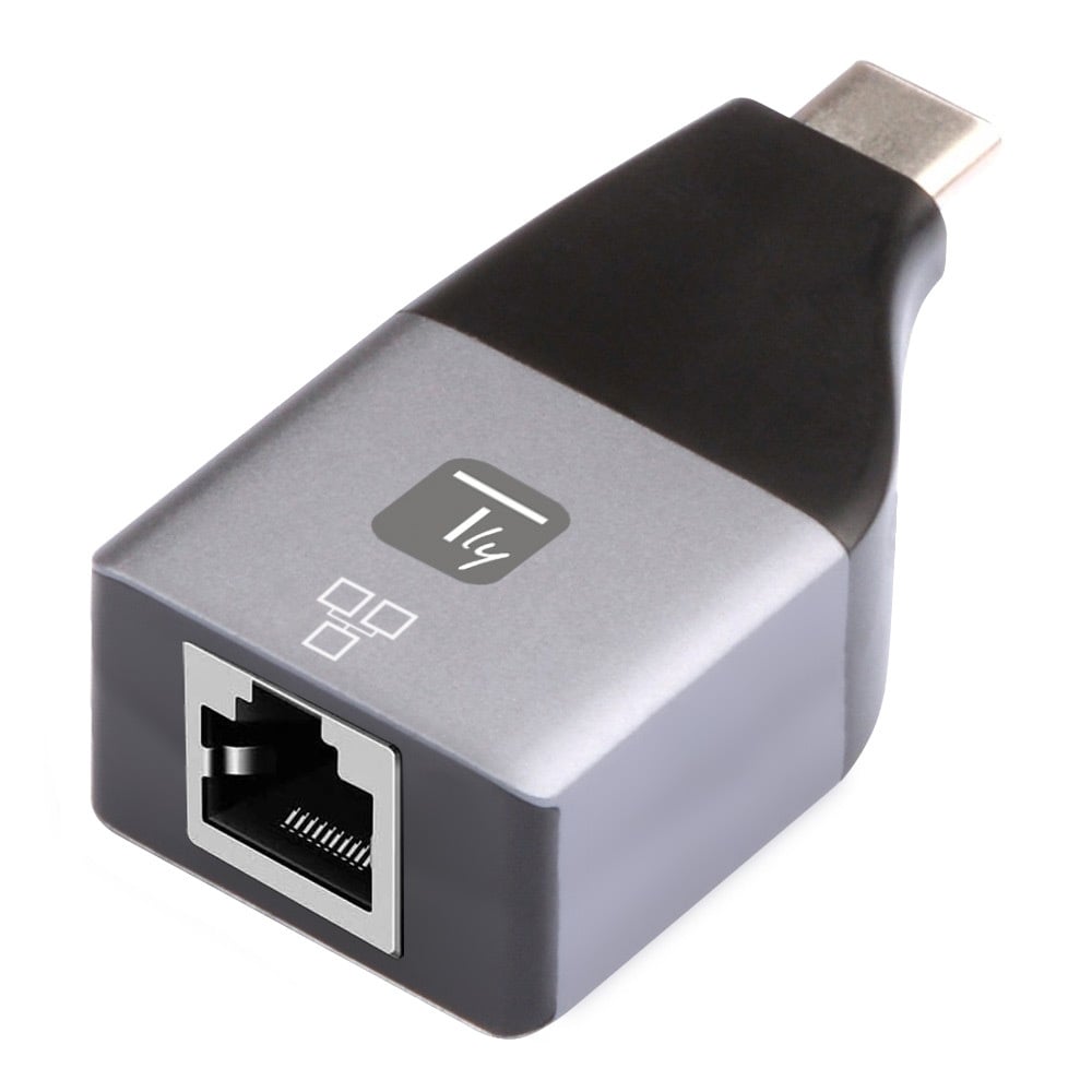 Adattatore Convertitore da USB-C™ a RJ45 Ethernet Gigabit LAN 1000Mbps - Techly IADAP USBC-ETGIGA