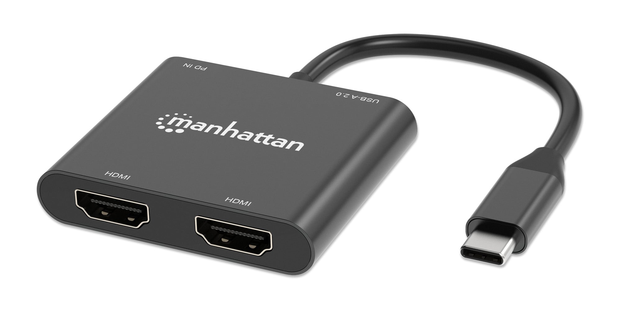 Adattatore USB-C™ PD a Doppio Monitor HDMI per Laptop e Tablet - Manhattan IADAP USBC-HDMI24KMH