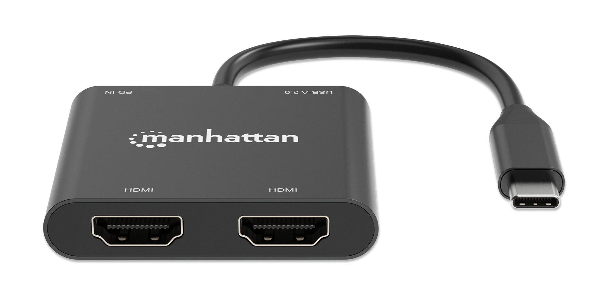 Adattatore USB-C™ PD a Doppio Monitor HDMI per Laptop e Tablet - Manhattan IADAP USBC-HDMI24KMH