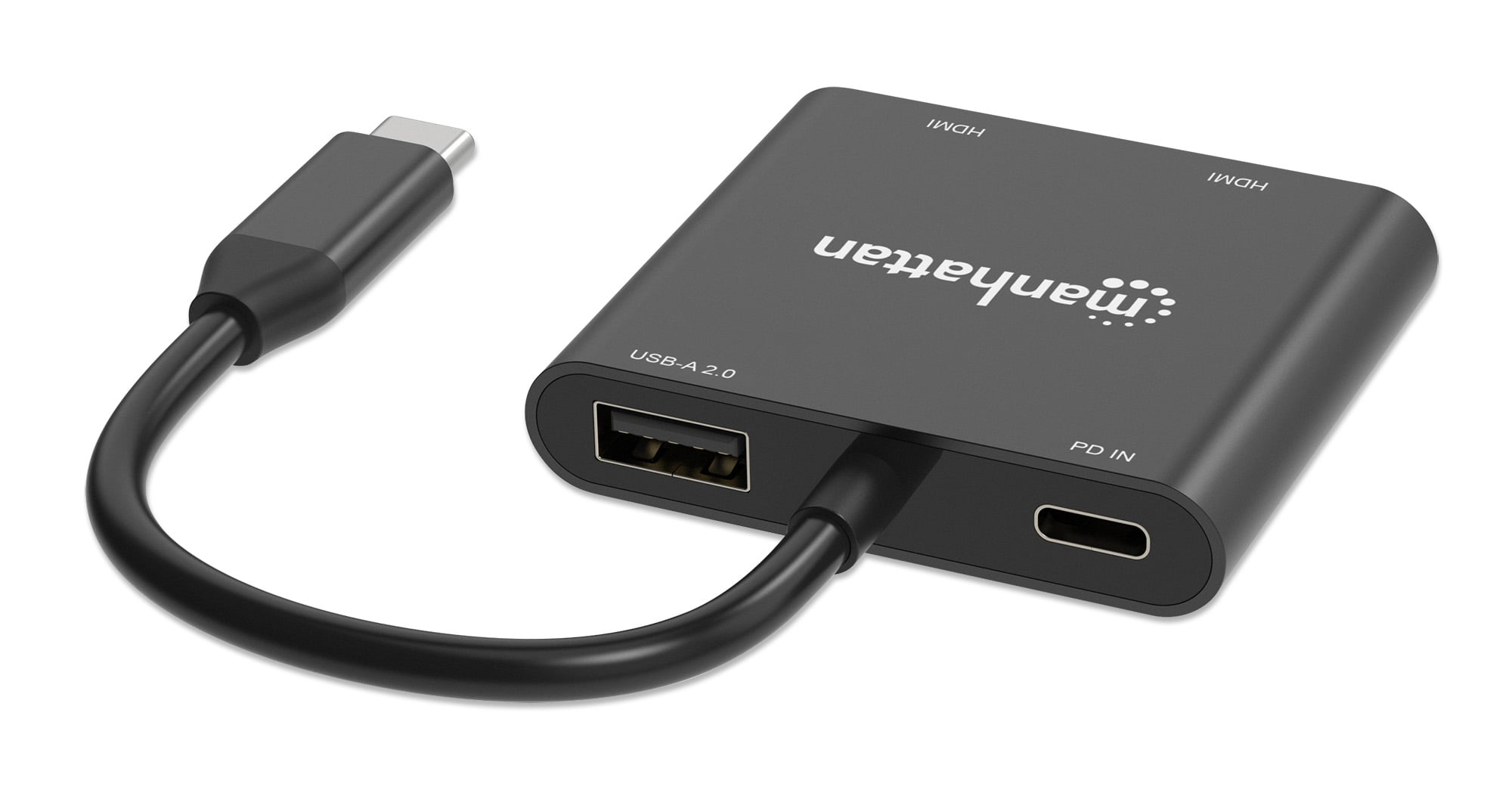 Adattatore USB-C™ PD a Doppio Monitor HDMI per Laptop e Tablet - Manhattan IADAP USBC-HDMI24KMH