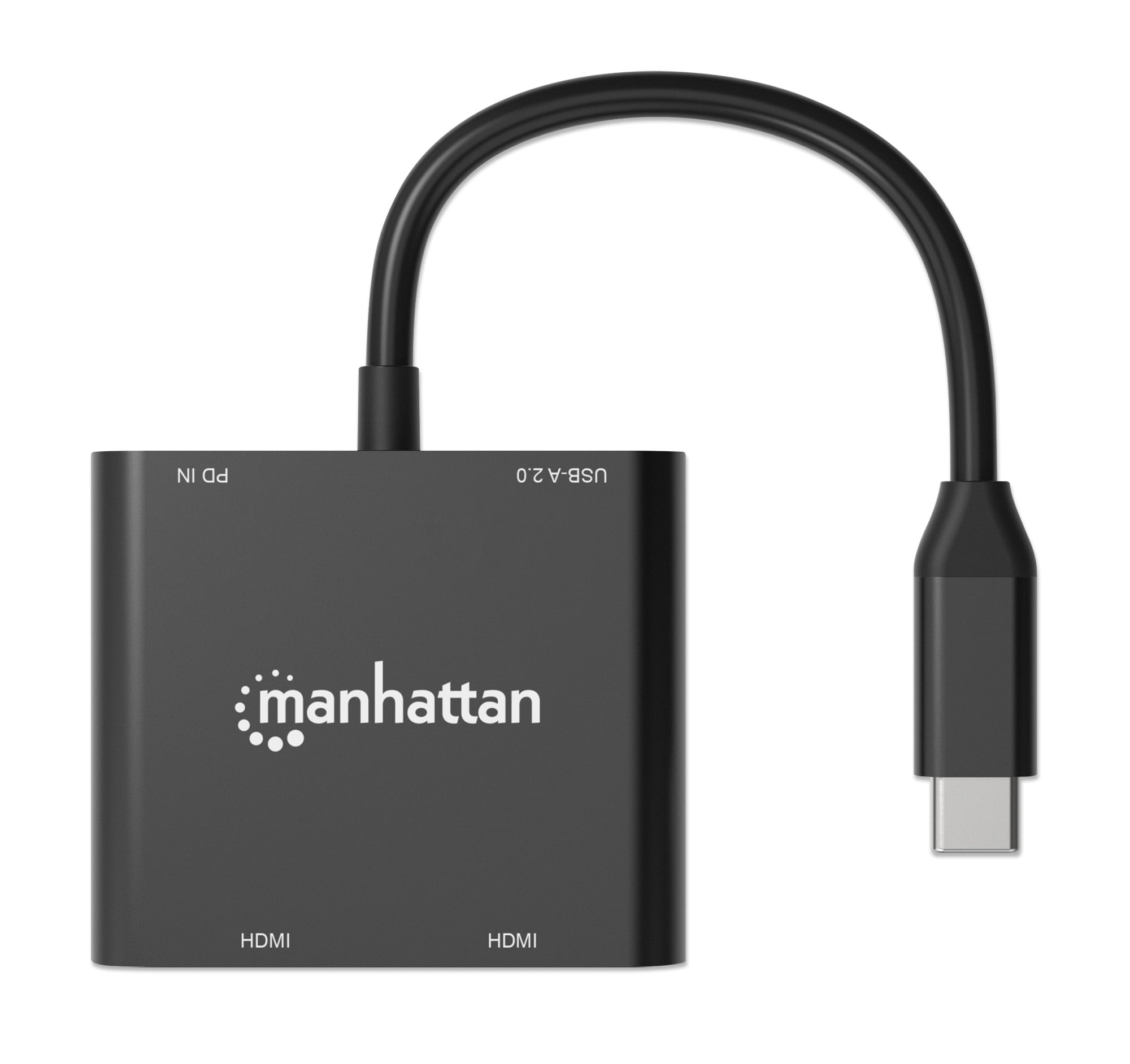 Adattatore USB-C™ PD a Doppio Monitor HDMI per Laptop e Tablet - Manhattan IADAP USBC-HDMI24KMH