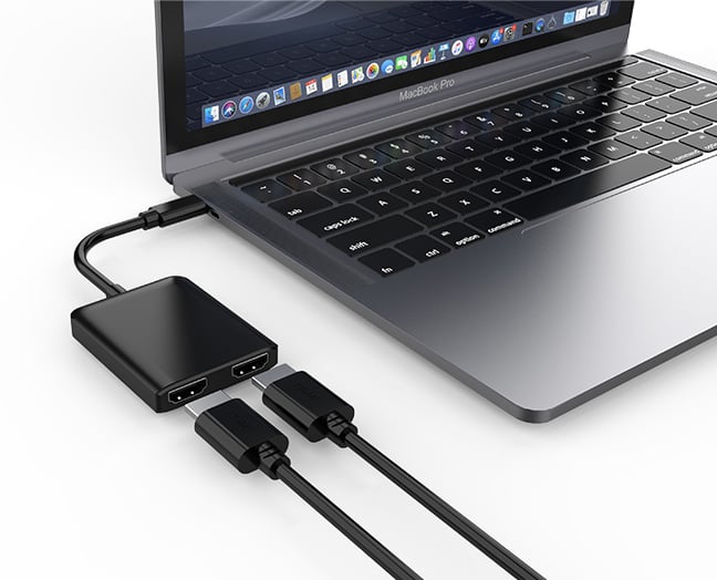 Adattatore Convertitore USB-C™ a 2x HDMI 4K - Techly IADAP USBC-HDMI2T4K