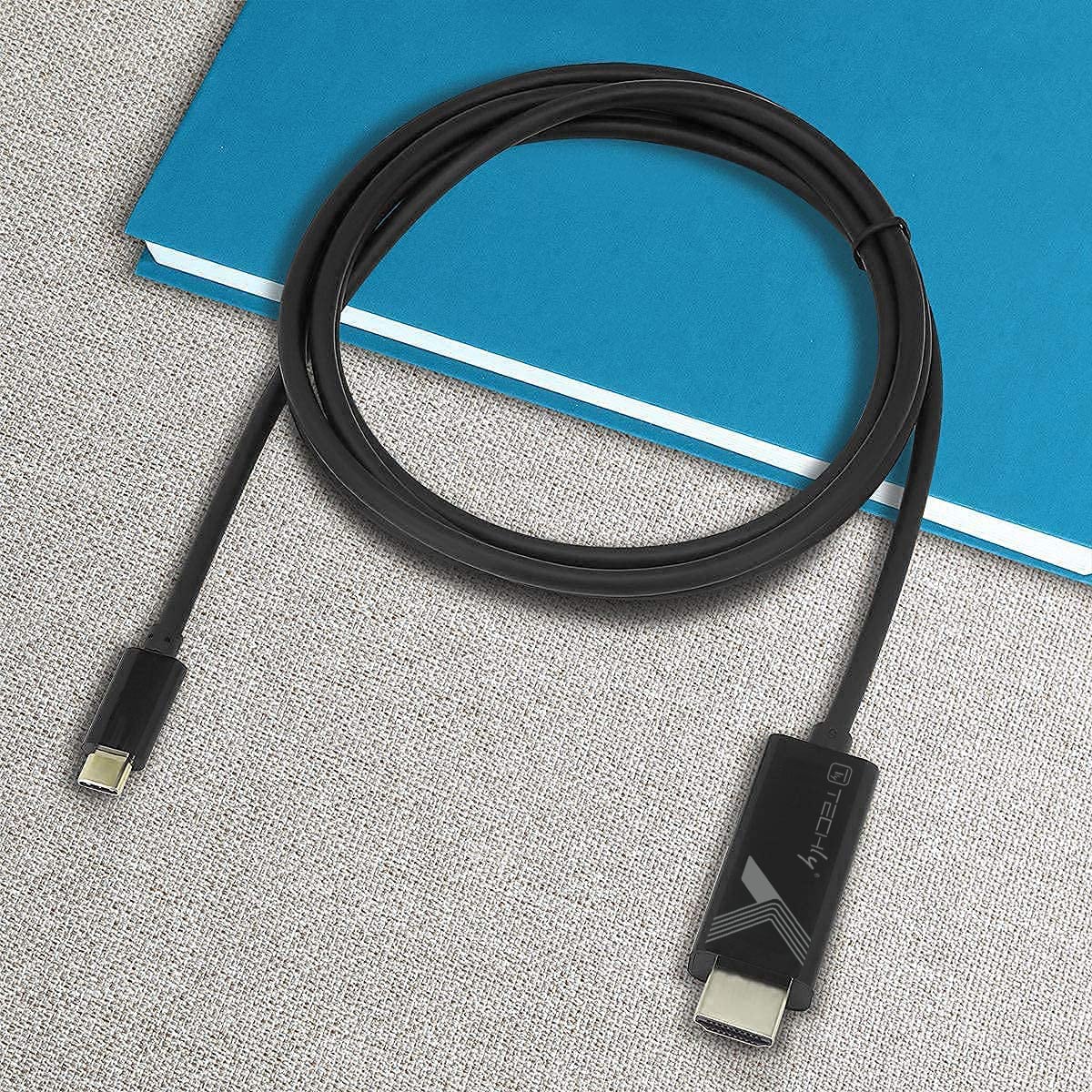 Cavo Adattatore USB-C™ Maschio a HDMI 2.0 4K Maschio 2m Nero - Techly IADAP USBC-HDMI2TY