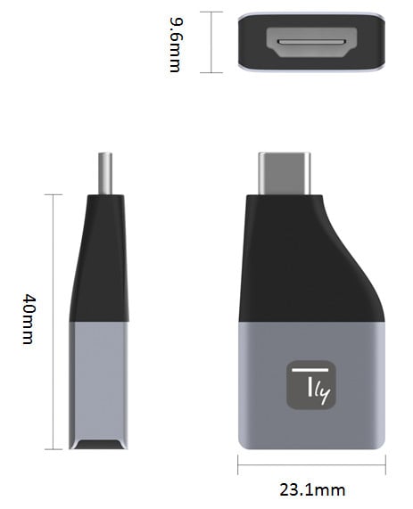 Adattatore da USB-C™ a HDMI 4Kx2K@30Hz - Techly IADAP USBC-HDMI4K