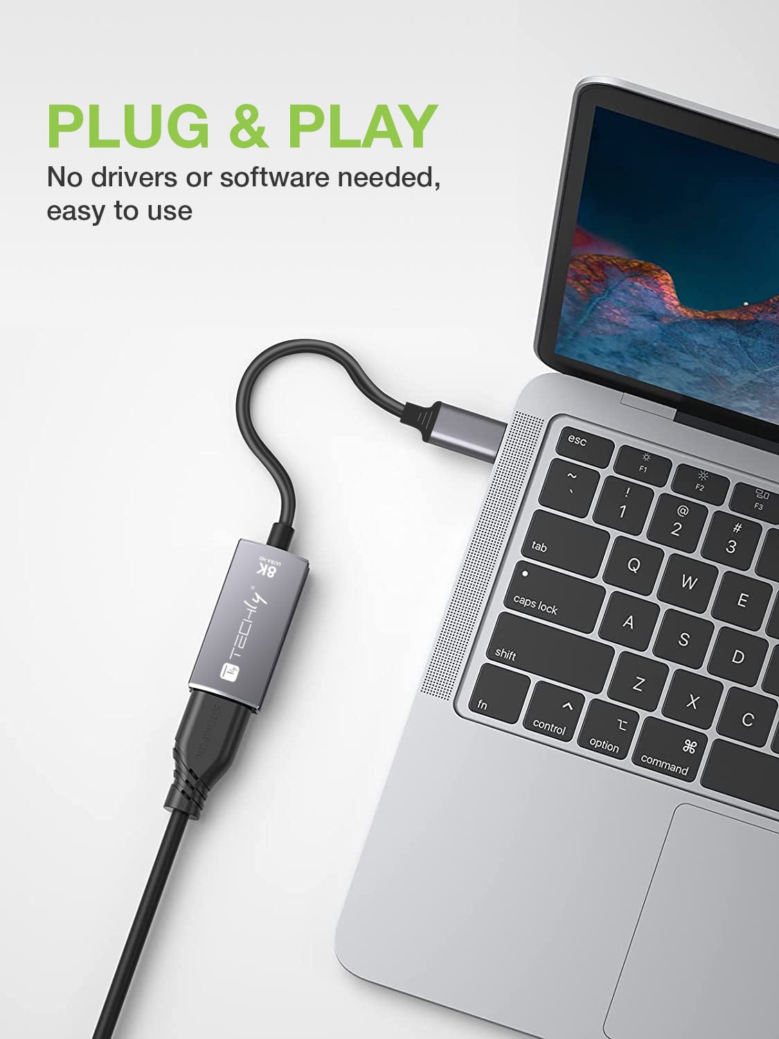 Adattatore USB-C™ 3.2 a HDMI 2.1 8K@60Hz 15 cm - Techly IADAP USBC-HDMI8