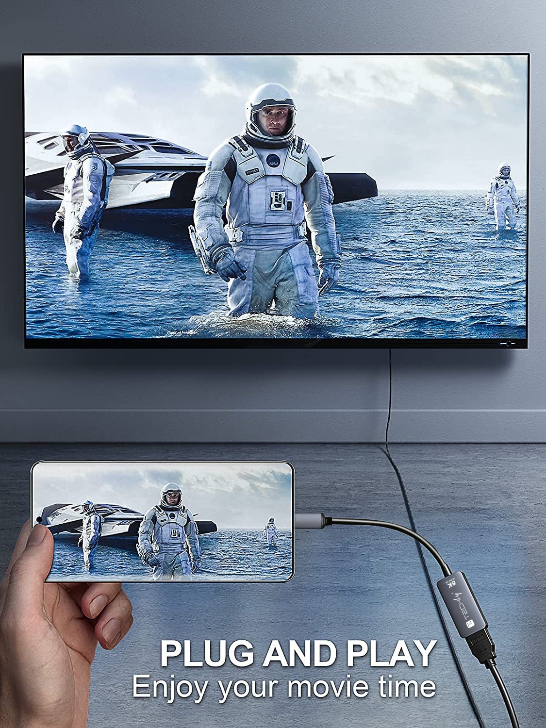 Adattatore USB-C™ 3.2 a HDMI 2.1 8K@60Hz 15 cm - Techly IADAP USBC-HDMI8
