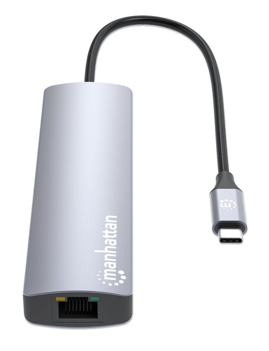 USB-C Docking Station 6-in-1 Multiport Hub 4K HDMI PD 100W - Manhattan IADAP USBC-MULTIAL3