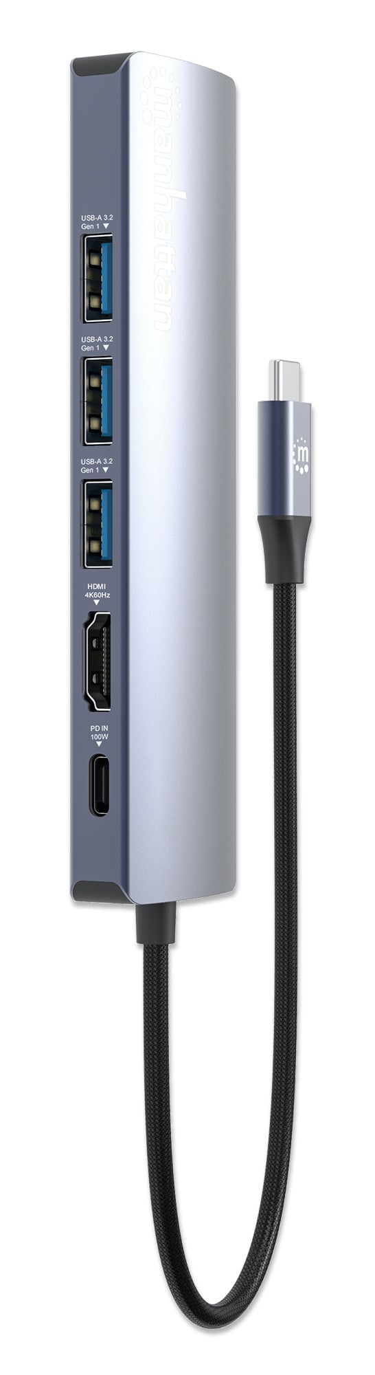 Docking Station USB-C 6 -in- 1 4 K Hub Multiport - Manhattan IADAP USBC-MULTIAL 3