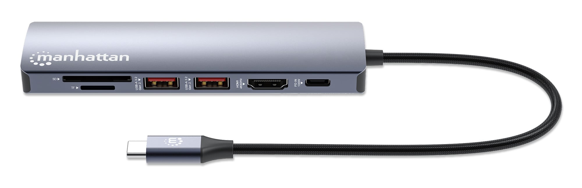 Docking Station USB-C 7 -in- 1 4 K Hub Multiport - Manhattan IADAP USBC-MULTIAL 4
