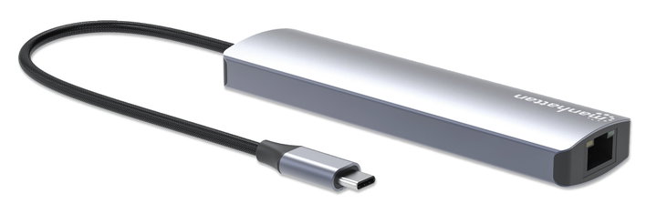 Docking Station USB-C 7-in-1 Hub Multiporta 4K HDMI PD 100W - Manhattan IADAP USBC-MULTIAL4