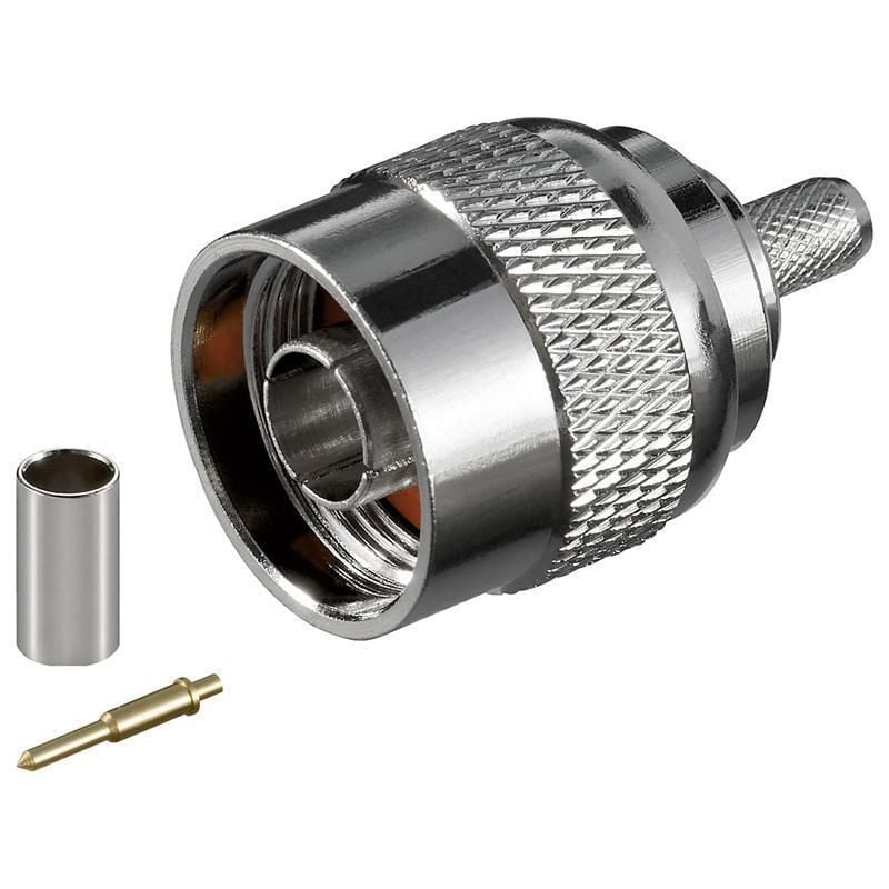 Connettore a Crimpare N Maschio per Cavo RG58 - Goobay IADAP WL-NM