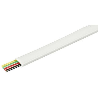 Cavo Telefonico 4 poli 100m Bianco - Goobay IAWG 26-4-100-W