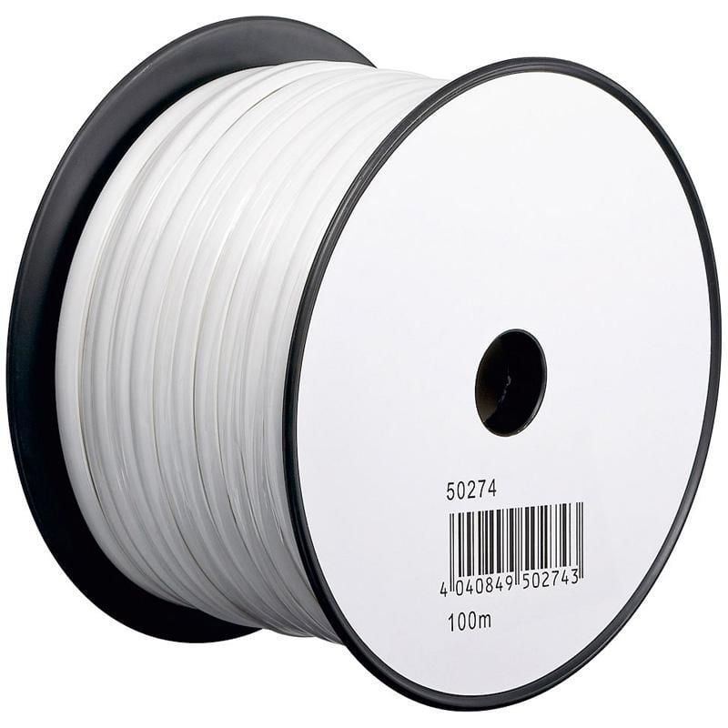 Cavo Telefonico Cavo 4 poli 100m Bianco - Goobay IAWG 26-4-100-W