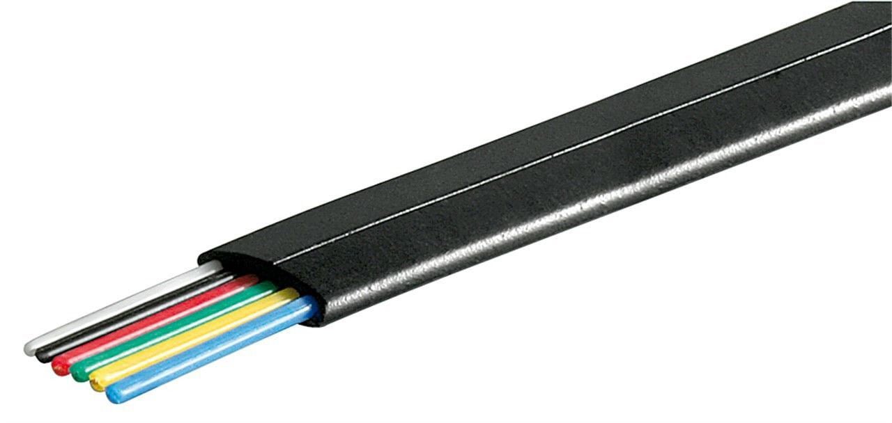 Cavo Telefonico Cavo 6 poli 100m Nero - Intellinet IAWG 26-6-100-B