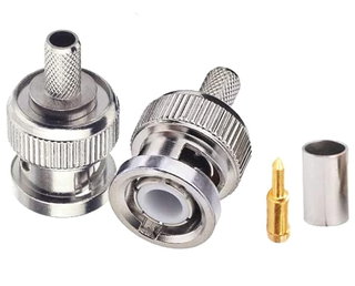 BNC Male Crimp Connector for RG59/RG62 Cable - Goobay IBNC 2012