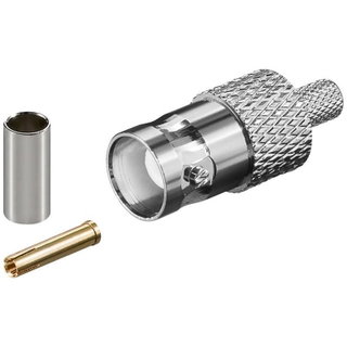 BNC Female Crimp Connector for RG58 Cable - Goobay IBNC 2030