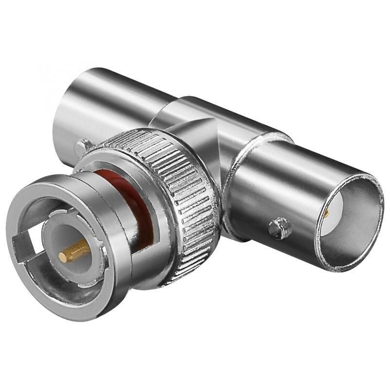 Adattatore BNC a T 1 Maschio 2 Femmine - Goobay IBNC 4011