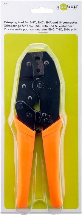 Pinza a crimpare per connettori BNC, TNC, SMA e N - Goobay IBNC CT-62