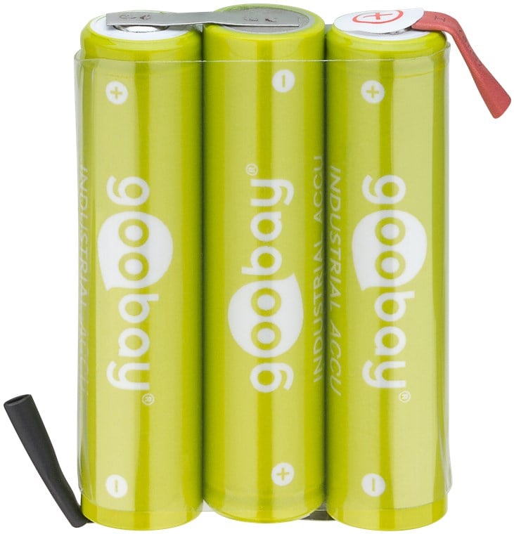 Batterie Ricaricabili NiMH 3xAAA HR3 800 mAh 3.6V a Saldare - Goobay IBT-HR3-3AAAFG