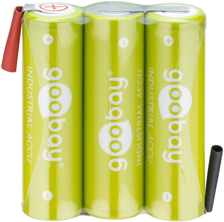 Batterie Ricaricabili NiMH 3xAA HR6 2100 mAh 3.6V a Saldare - Goobay IBT-HR6-3AAFG