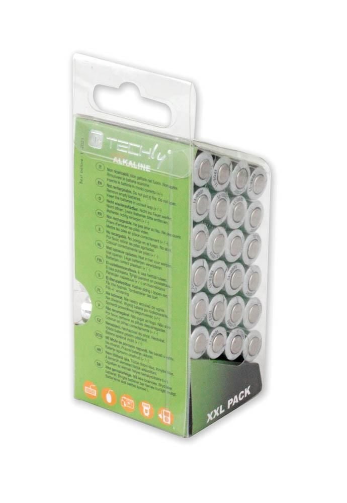 Multipack 24 Batterie High Power Mini Stilo AAA Alcaline LR03 1,5V - Techly IBT-KAL-LR03-B24T