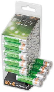 Multipack 24 High Power Stilo AA Alkaline Batteries LR06 1,5V - Techly IBT-KAL-LR06-B24T