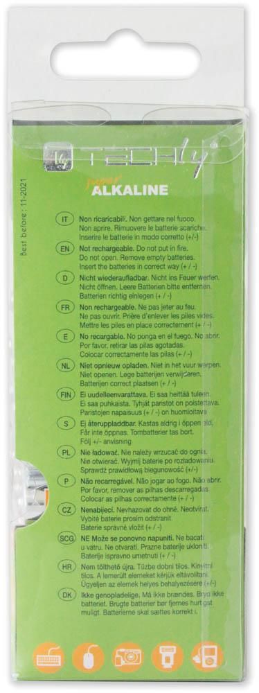 Multipack 24 Batterie High Power Stilo AA Alcaline LR06 1,5V - Techly IBT-KAL-LR06-B24T