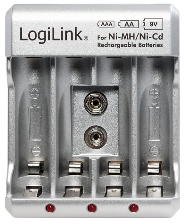 Charger for AA/AAA/ 9 V Ni-MH/Ni-Cd - Logilink IBT-KCR 0168