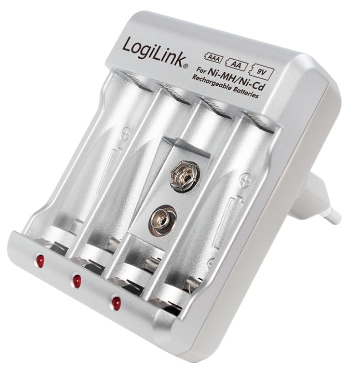 Charger for AA/AAA/ 9 V Ni-MH/Ni-Cd - Logilink IBT-KCR 0168